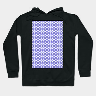 Purple Flower Pattern Hoodie